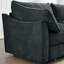 Canapé-lit 3 places avec repose-pieds, gris chenille, rangement modulaire caché sous chaque siège, usure et tissu doux, large choix de couleurs gris pour le salon, canapé-lit-2065057275
