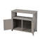 Ensemble de table de bar en bois avec rangement-122642729