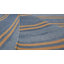 Rug & Kilim’S Indian Dhurrie Rug In Slate Blue And Ochre Stripes