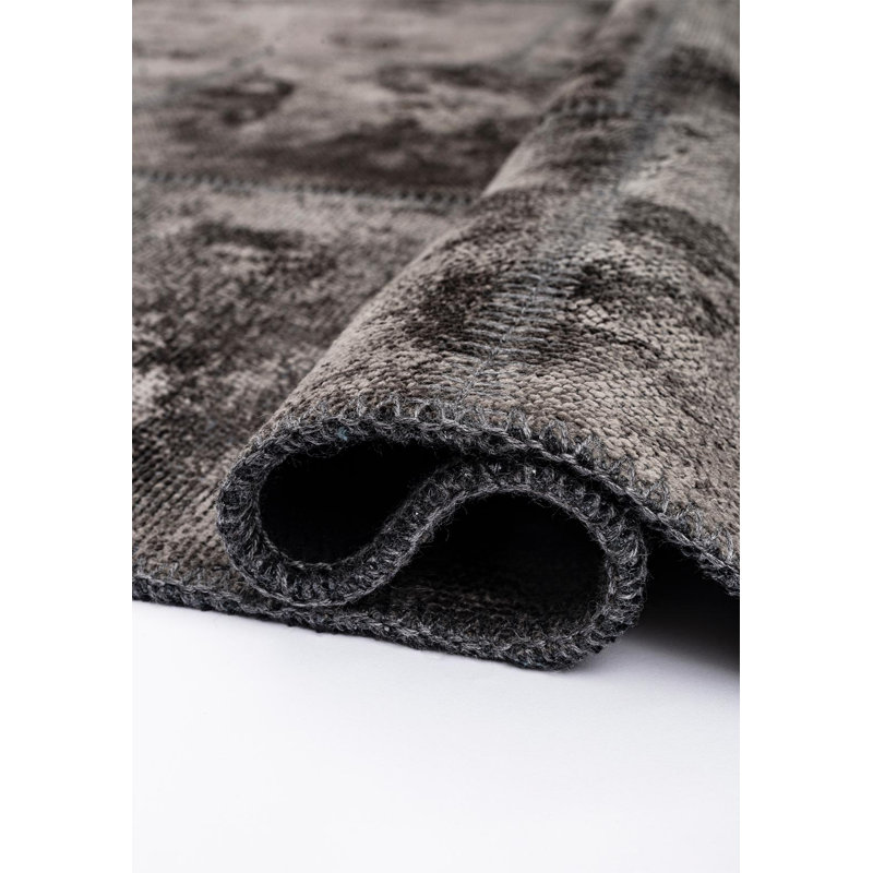 Rapture Patchwork Area Rug in Gray, Rectangle 6'7" x 8'3"