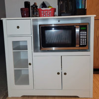 HOMECHO 35.4 WideKitchen Pantry, Food Pantry wih Cupboard, Drawer, and  Microwave Cube & Reviews