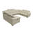 Mietoon Leather Match Large Seating Power Recliner Sectional-1338775217