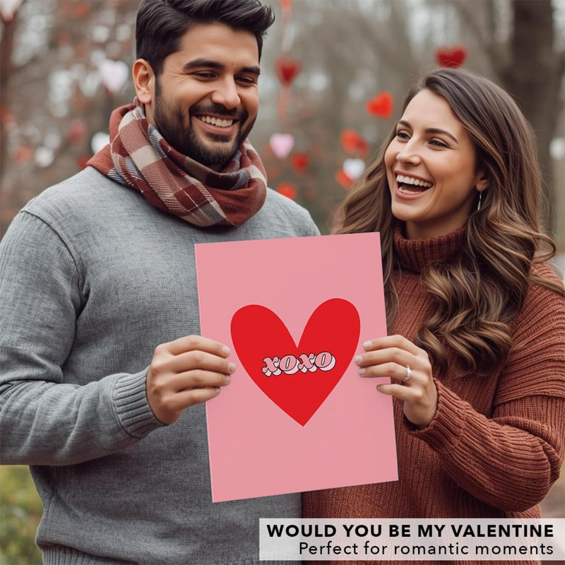 Carte de Saint-Valentin géante de 8,5 po x 11 po Koyal