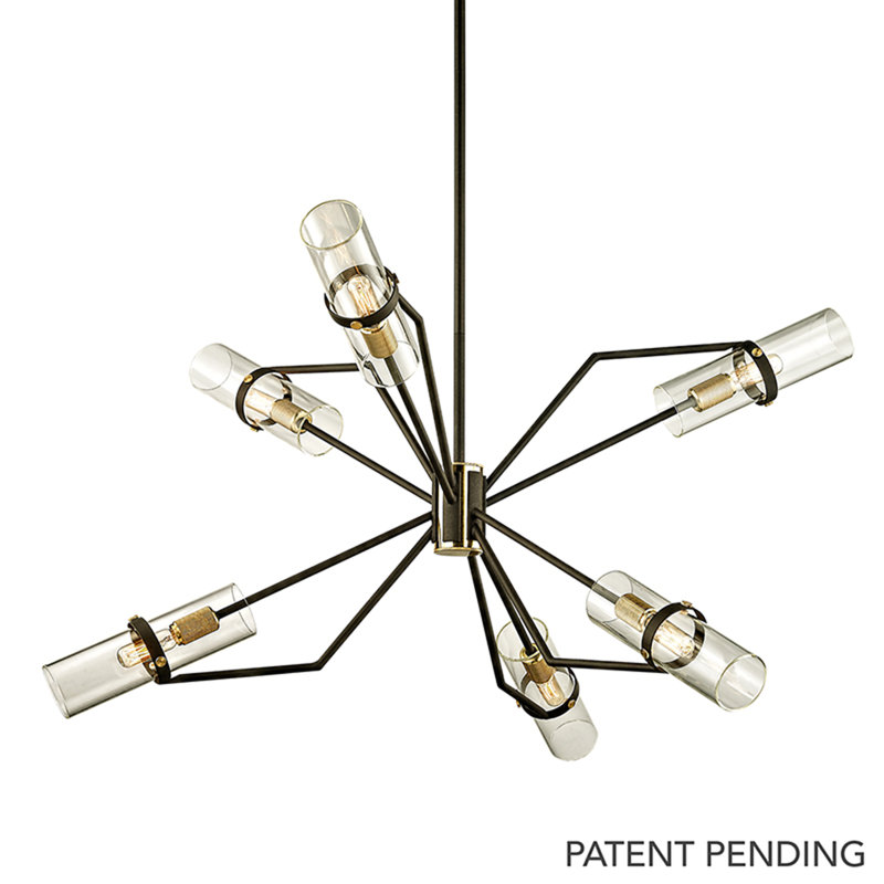 Raef 6 - Light Chandelier, 61.5" H x 36" W x 36" D