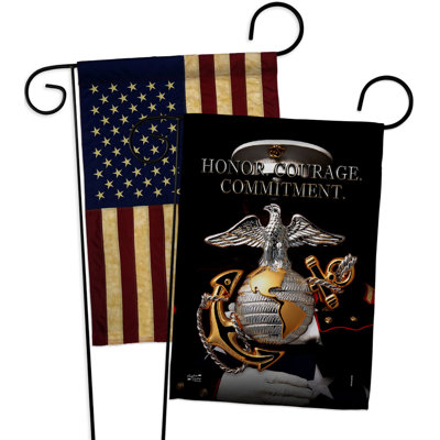 Double Sided 18.5'' H x 13'' W Polyester Garden Flag