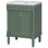 Meuble-lavabo moderne de 24 pouces avec lavabo supérieur et grandes tablettes de rangement, pour les petits espaces et une organisation efficace