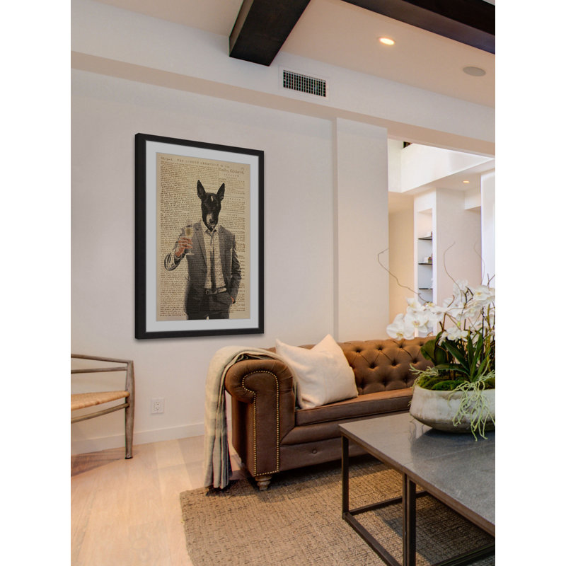 Canine Cheer by Eyre Tarney - Single Picture Frame Print, 46cm H x 30cm W