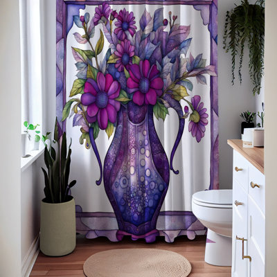 Zaiven Floral Shower Curtain