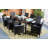 Hailee 8 - Person Wicker Patio Dining Set with Rectangular Table , Cushions Included-51684228