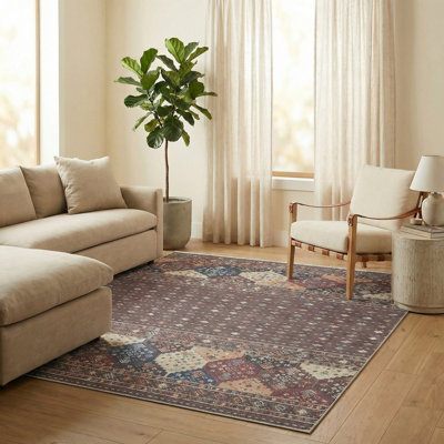 Tapis à motif géométrique marocain Thambiah