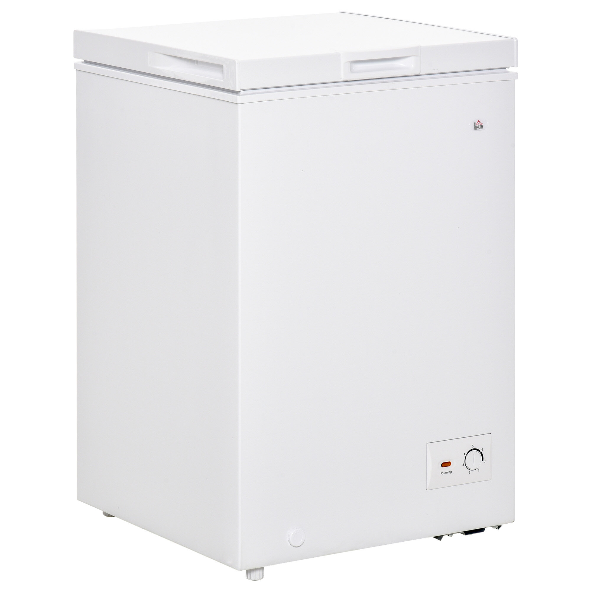 HomCom 3.5 Cubic Feet Garage Ready Frost-Free Chest Freezer with ...