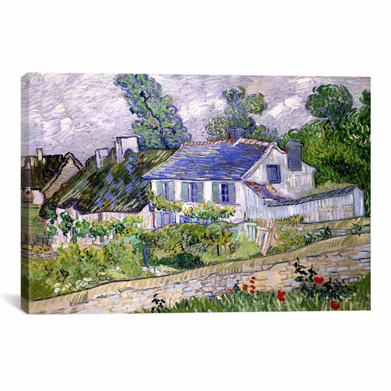 «House at Auvers» par Vincent Van Gogh, reproduction d'art sur toile, H 18 po x l 26 po x P 1,5 po