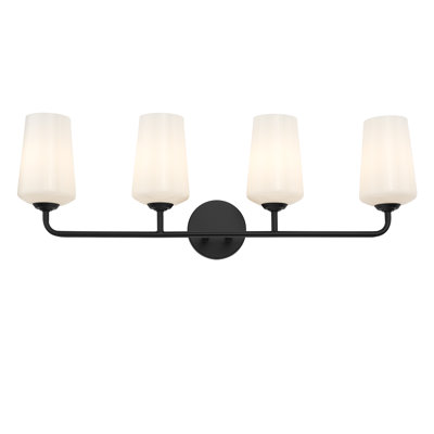 Celino Four-Light Bath & Vanity with Glass