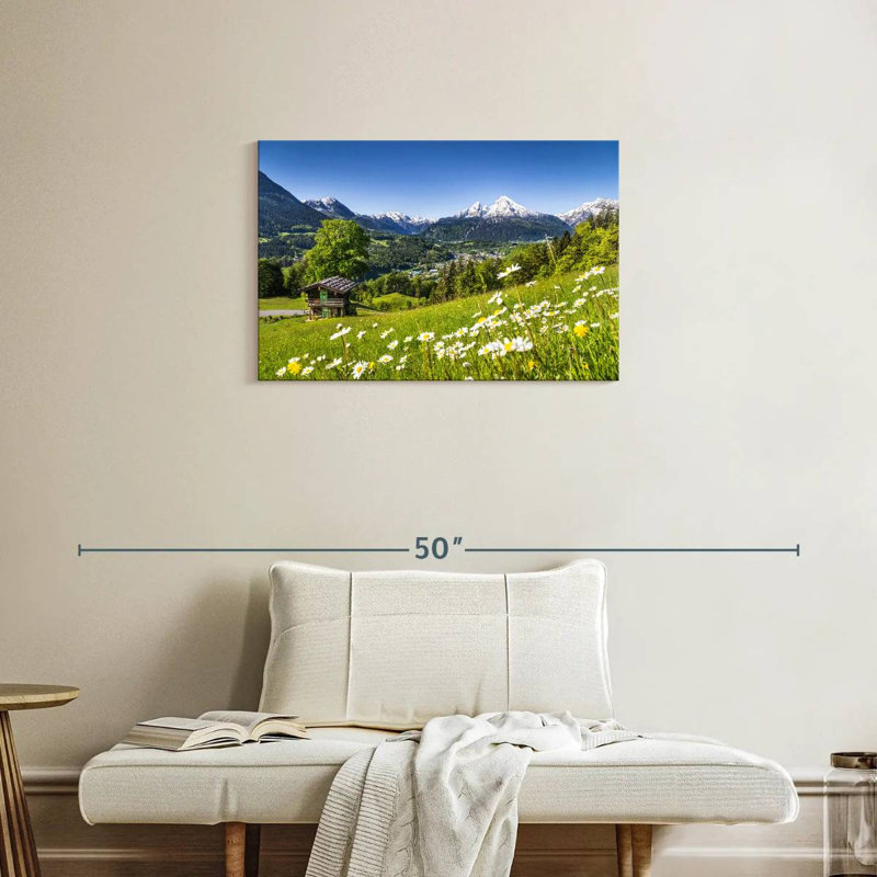 Idyllic Bavarian Alps, 20" H x 30" W
