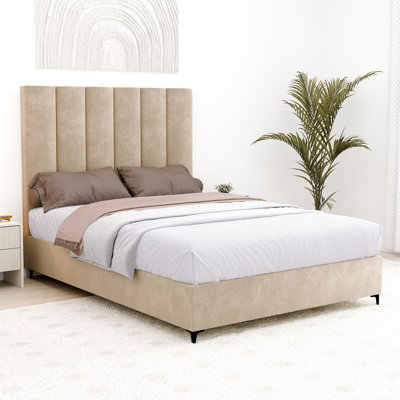 Lit plateforme tapissier Alisiah