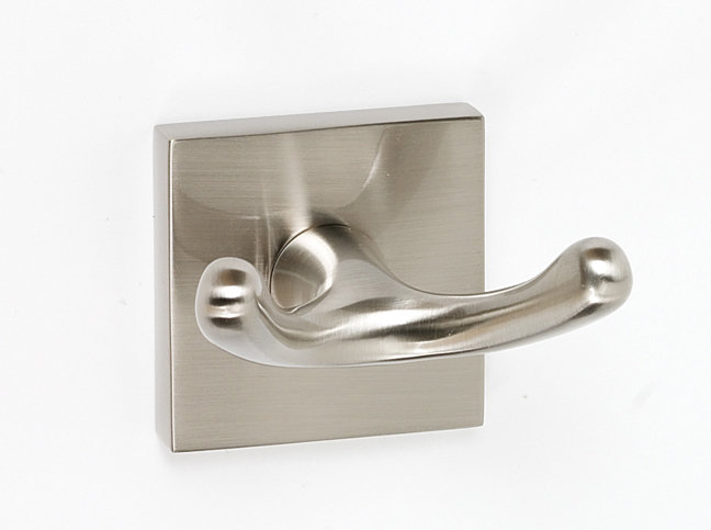 Double Robe Hook, Satin Nickel