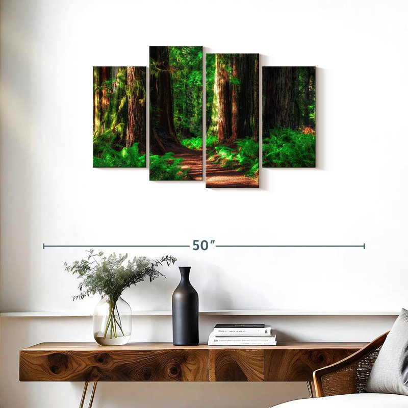 Alvord Path Through Forest, 22" H x 36" W