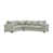 Polyester gris clair moelleux