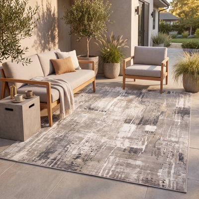 Tapis Stormfront moderne vieilli, uni, or, ivoire, gris, blanc, antidérapant, à poils courts, pour intérieur et extérieur, adapté aux animaux domestiques, salon, chambre, salle à manger, entrée, couloir, bureau, cuisine, zones de passage intense, facile à nettoyer, imprimé, bords doux, lavable