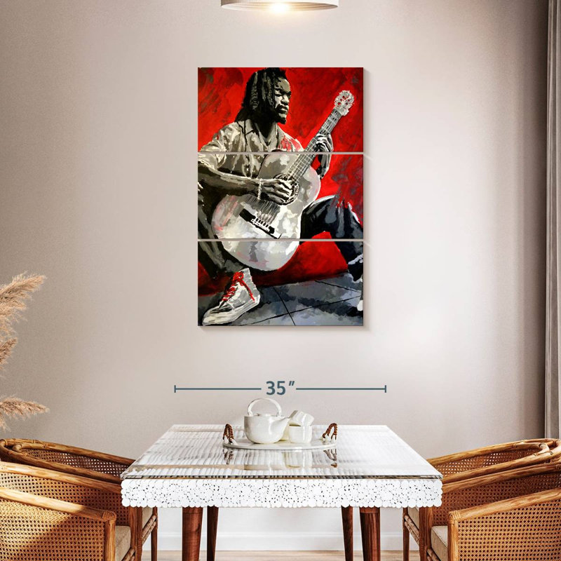 Abarca Jazz Player, 45" H x 28" W