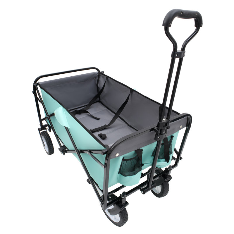 Chariot pliable pliable pour chariot de transport avec système de cerclage, Vert
