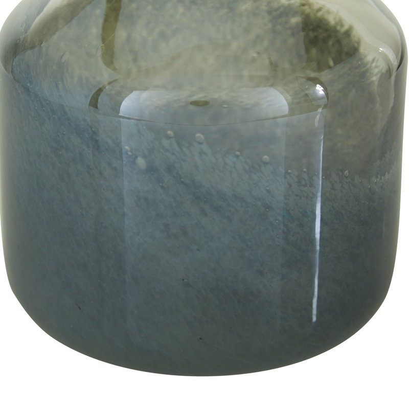 Vase en verre transparent Coastal Style, H 10 po x l 7 po x P 7 po