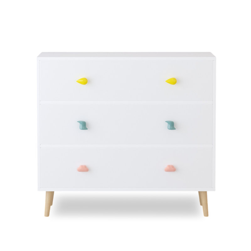Commode 3 tiroirs, Blanc