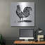 August Grove® «Rooster Ready» par Art Licensing Studio, art mural en métal-129012743