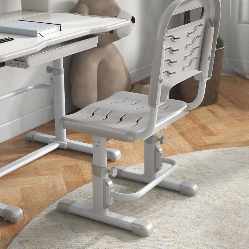 Karnes 80cm Writing Desk Chair Set, Grey/White