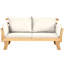 Fazin 198cm Wide Wood Garden Sofa with Cushions-1928127830
