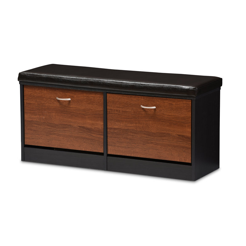 Faux Leather Upholstered Storage Bench