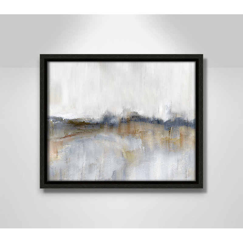 Autumnal Tide by Nan - Floater Frame Print on Canvas, 9.5'' H x 11.5'' W x 2'' D, Espresso Framed
