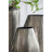 9.5X5.5X12" Aluminum Layered Chisel Oval Vase