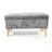 Upholstered Flip-Top Storage Bench with Legs