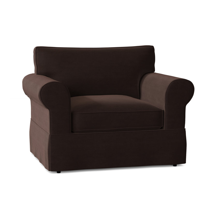 Fauteuil à housse large Kingsbridge, Noyer Akiko