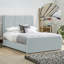 Ledley Kailua Upholstered Bed Frame - Plush Velvet with Headboard and Sprung Slats-1911468597-1911468586