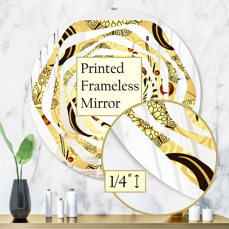 Miroir mural Whirl Luxury I, H 31,5 po x l po
