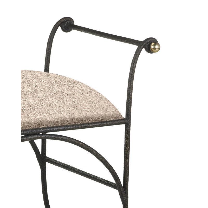 Mabel Upholstered Bench, 24.25" H x 29.75" W x 21" D