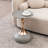 Mermaid Tail End Coffee Table Round Side Table, Modern Metal Pedestal Table, Minimalist Accent Table For Small Spaces, Drink Martini Table Decoration For Living Room