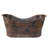 67" Hammered Double Slipper Bathtub With Rings-99023269