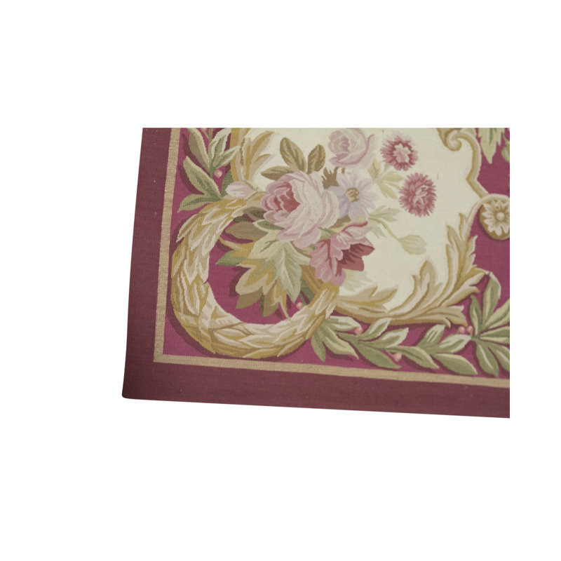 Tapis beige et doré de haute qualité noué à la main