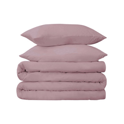 Edmont 530 Thread Count Certified Egyptian Cotton Blend Solid Duvet Cover Set with Pillow Shams