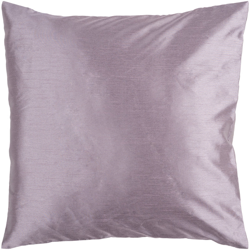 Luxurious Purple Polyester Square Pillow Cover 18"