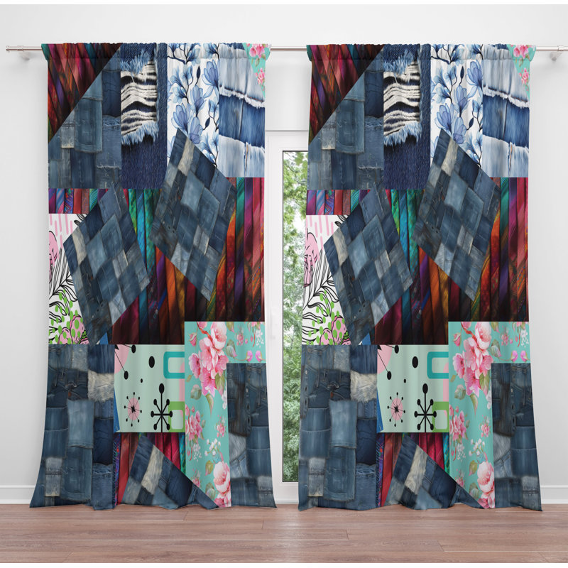Rideau en polyester Giovedi, L 20 po x L 52 po