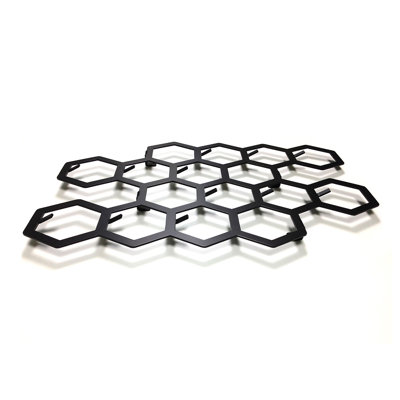 Kristie Steel Wall 12 - Hook Wall Mounted Coat Rack