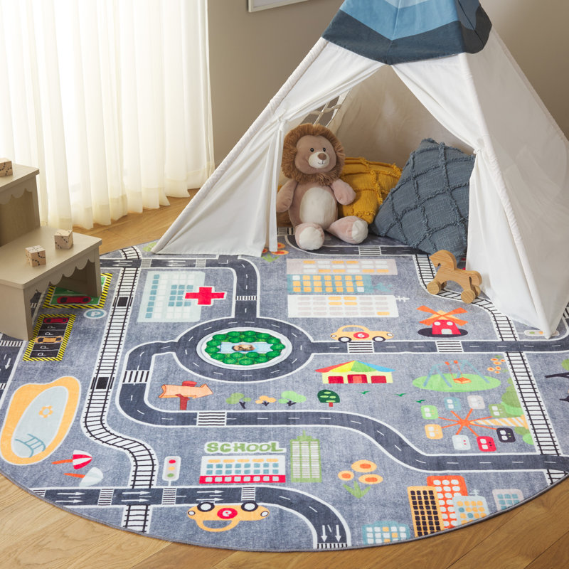 Tapis pour enfant Santa Monica, Rond 6 pi