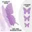 Décoration murale 3D Zulay Home - 24 pièces de décorations de papillons avec 3 tailles différentes-504098563