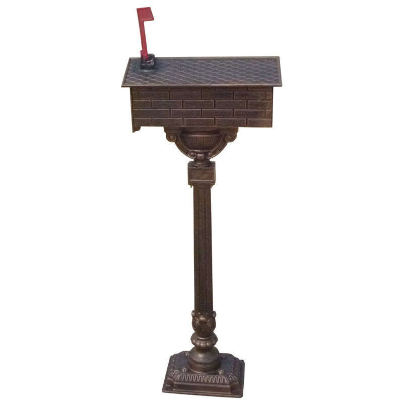 Aluminum Post Mounted Mailbox