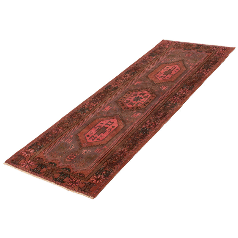 Tapis de couloir unique en laine 3 pi 6 po x 9 pi 10 po Ayreonna