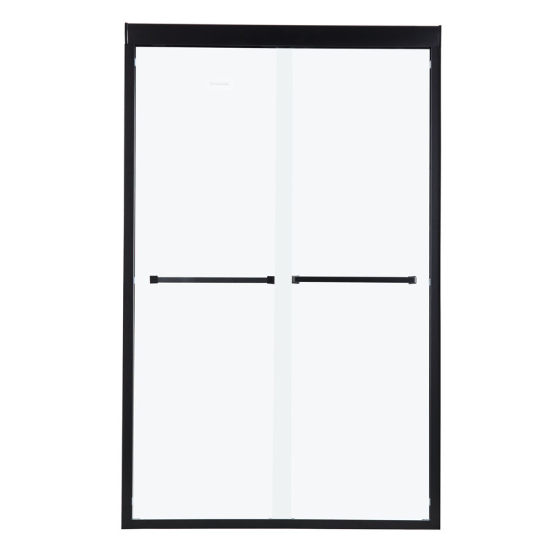 Cabine de douche à double porte coulissante l 48 po x H 76 po